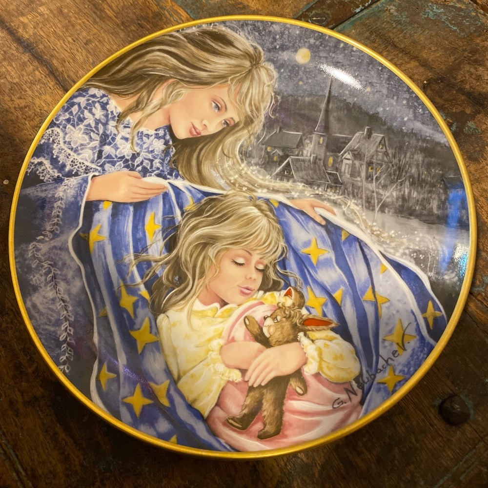 Decorative Plate with Starry Night Design, Kaiser Collectible - Picture 5 of 5